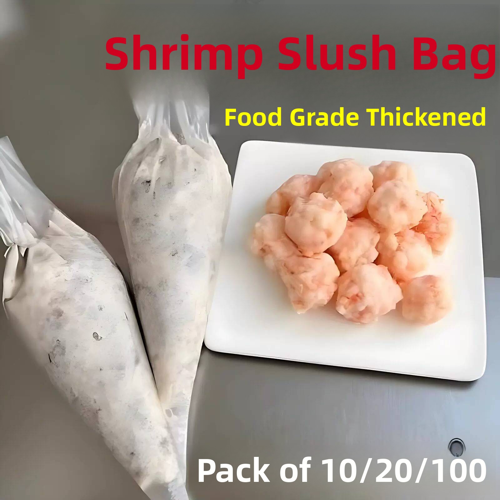 Baby Food Shrimp - Saco Descartável para Pasta de Camarão,