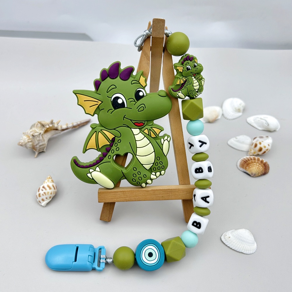 Baby Food Teether - Personalizado inglês russo silicone carta nome