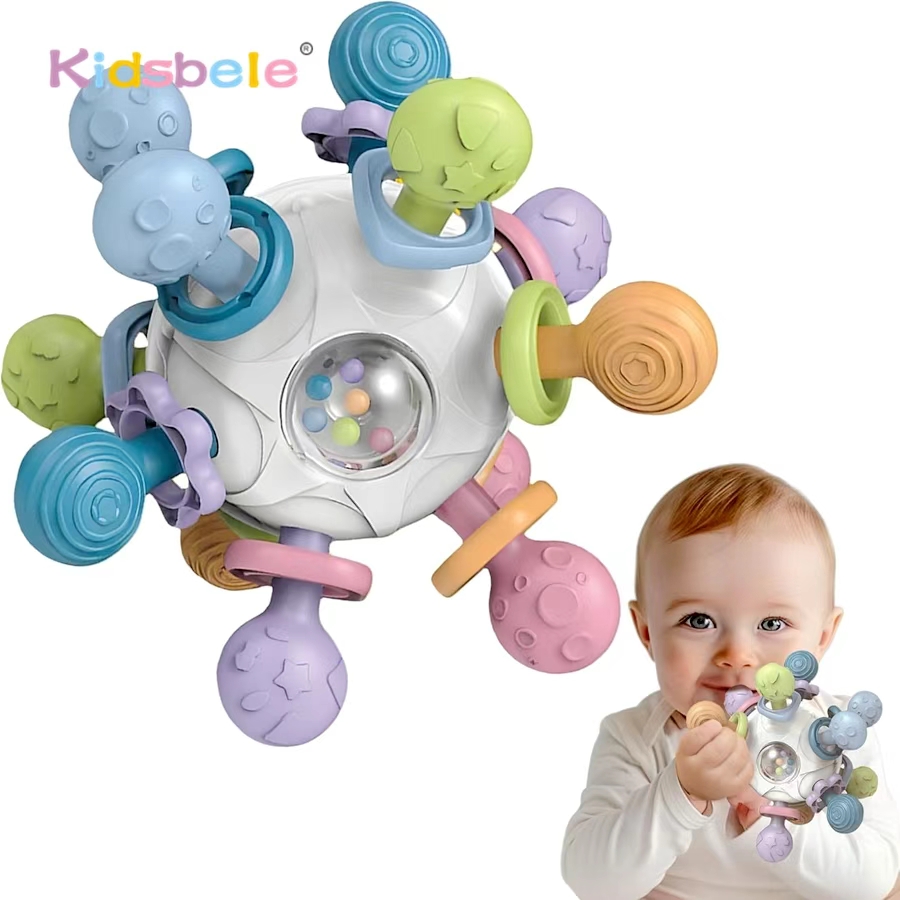 Baby Food Teether - Bebê recém-nascido shake grab spin multi