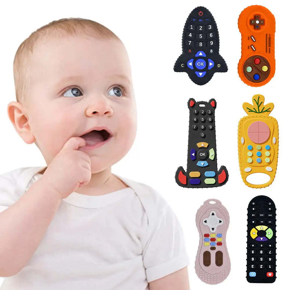 Baby Food Teether - Bebê silicone mordedor brinquedos de controle