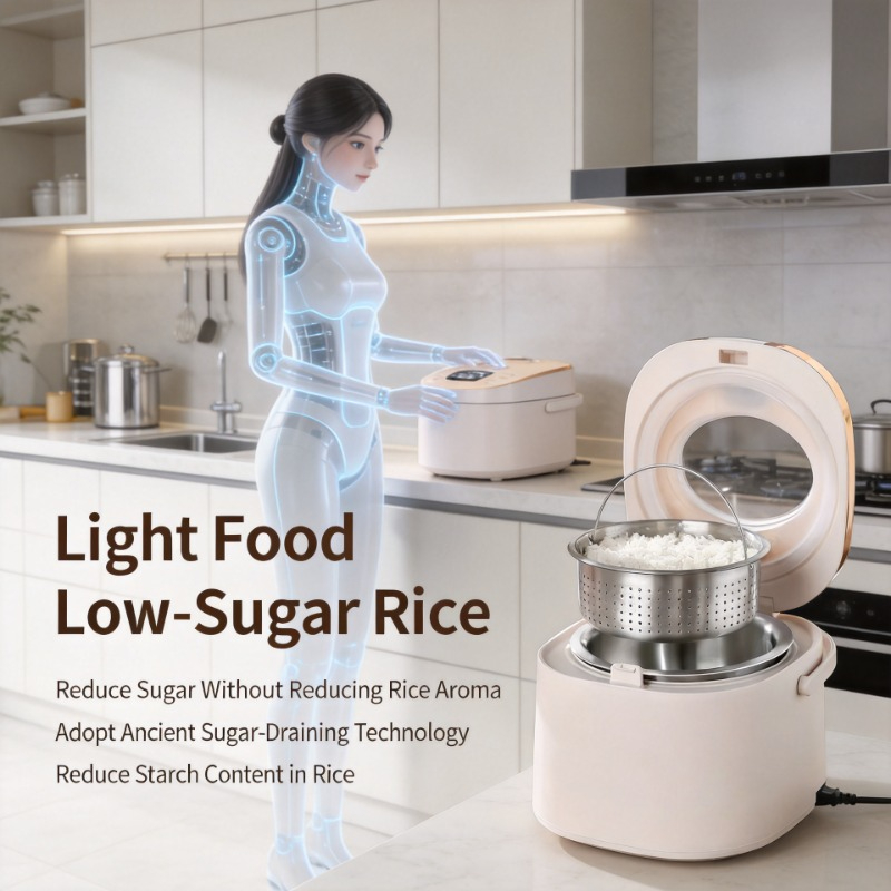 Baby Food Steamer - Panela Elétrica Inteligente para Arroz com