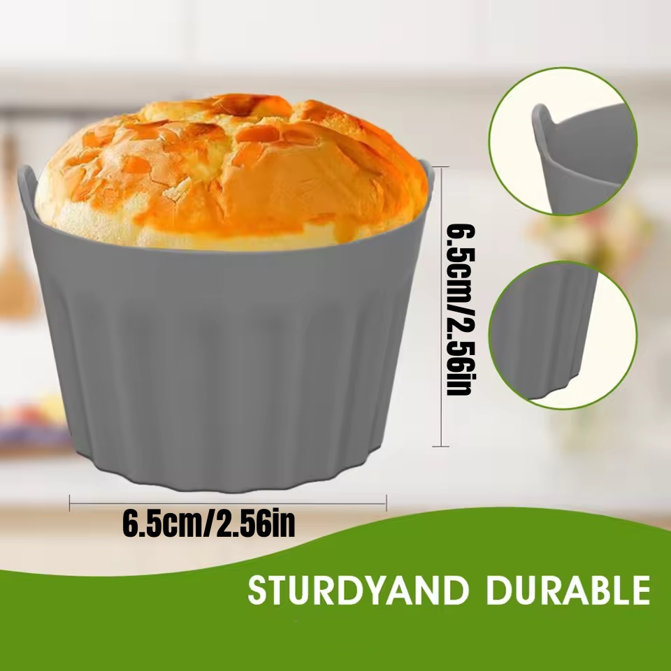 Baby Food Egg - 4 pçs silicone fritadeira de ar