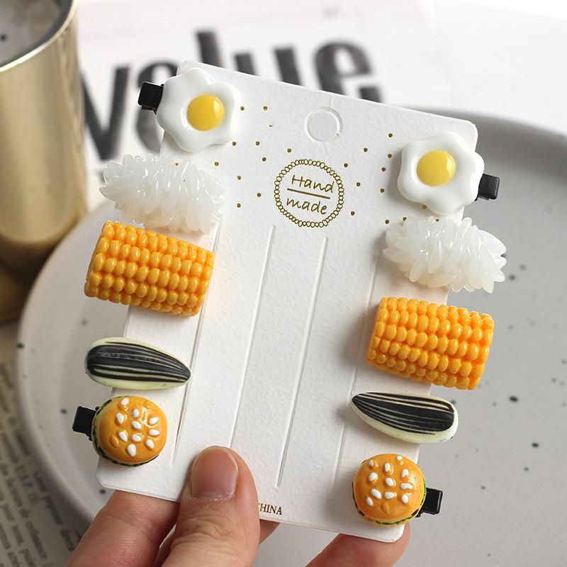 Baby Food Egg - 10 Peças de Grampos de Cabelo