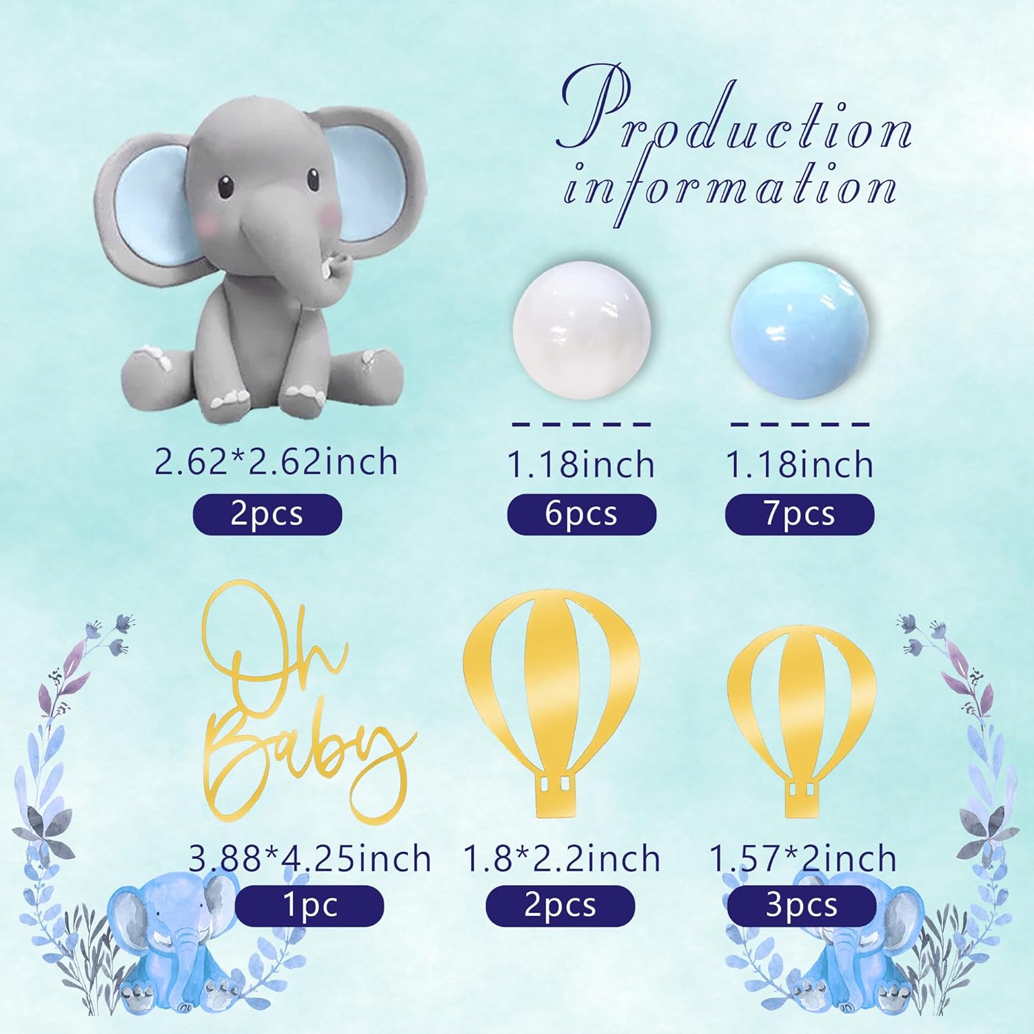 Decoração de bolo de elefante, - Baby Food Mixer avaliação e preço