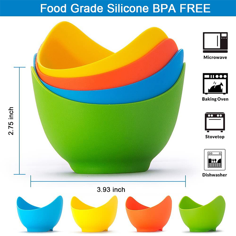 Lmetjma-Silicone Egg Poacher C - Baby Food Egg avaliação e preço