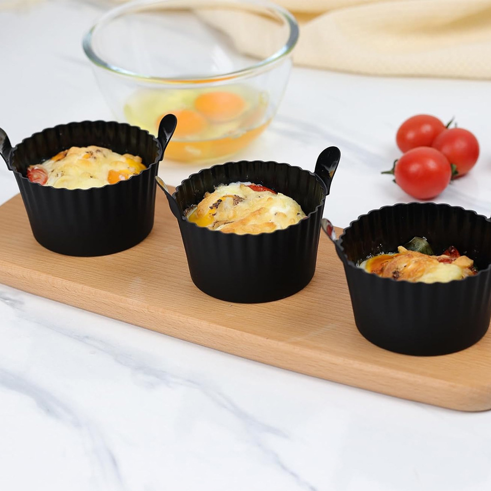 Non-Stick Round Silicone Bakin - Baby Food Egg avaliação e preço