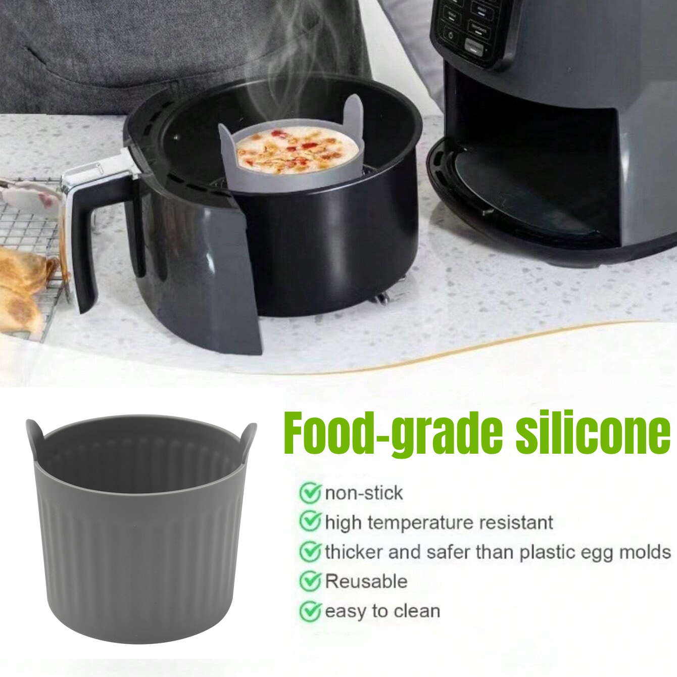 4 pçs silicone fritadeira de a - Baby Food Egg avaliação e preço