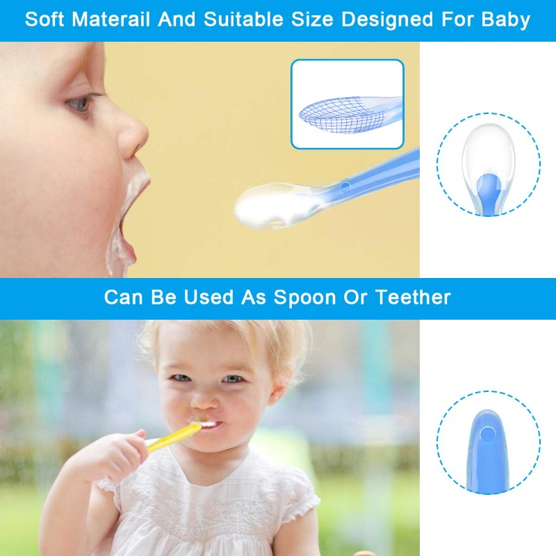 Colheres de silicone para bebê - Baby Food Nutrition avaliação e preço