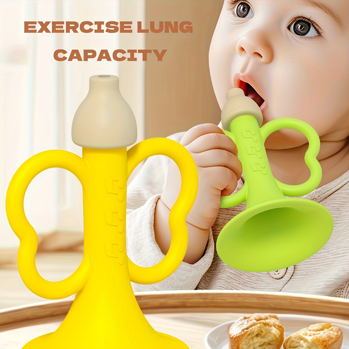 Chifre de dentição de bebê, br - Baby Food Teether avaliação e preço